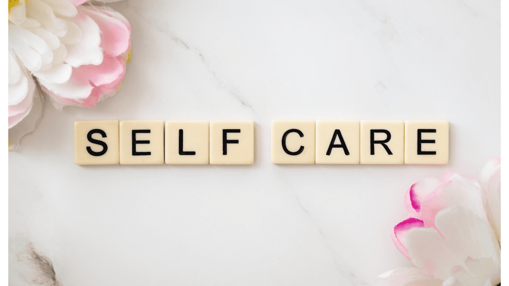self care spelled with scrabble tiles - take care of yourself when you have caregiver burnout
