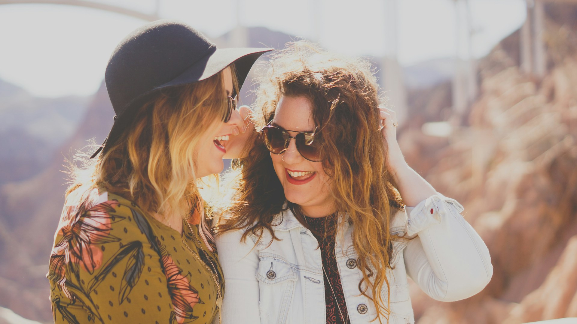 Two women talking, is one feeling the green-eyed monster of jealousy? Two women talking, is one feeling the green-eyed monster of jealousy?